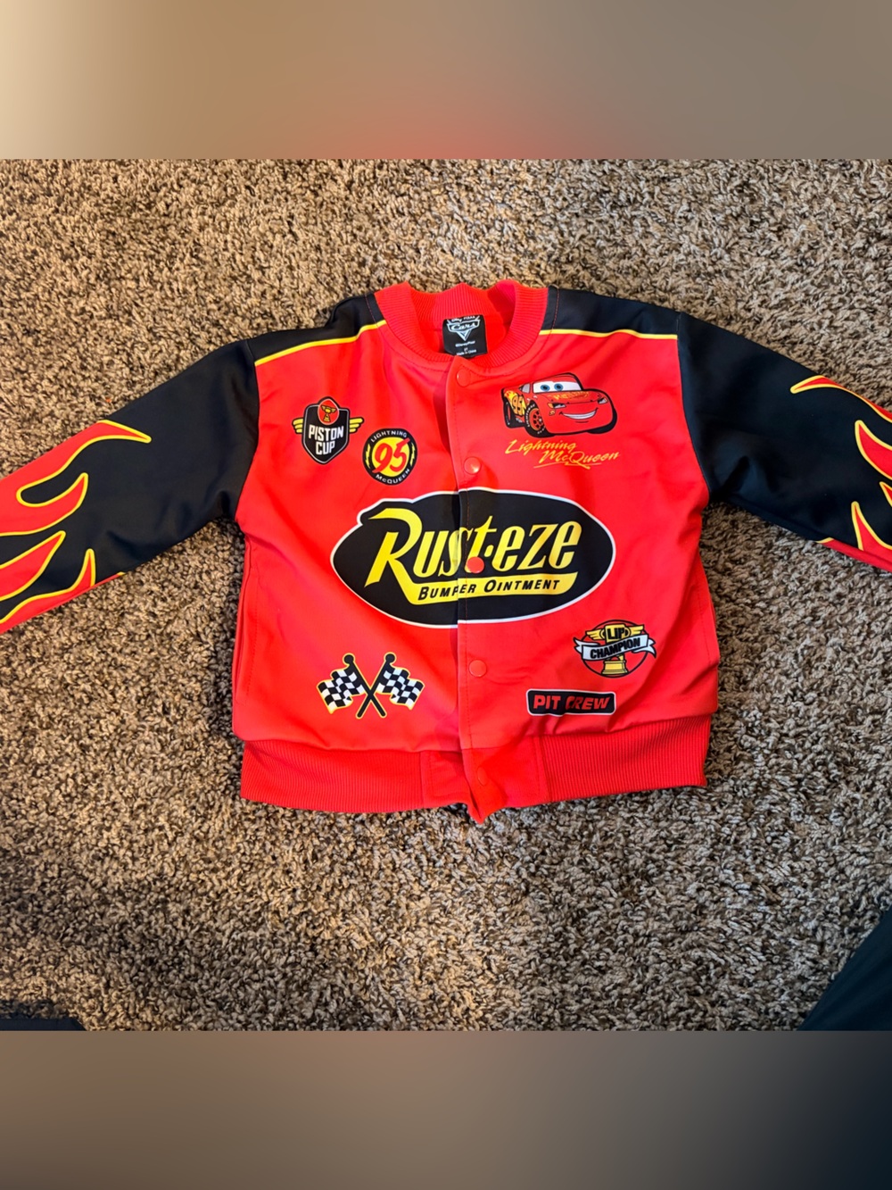 🚗 Disney Pixar Cars Lightning McQueen Jacket – 2T